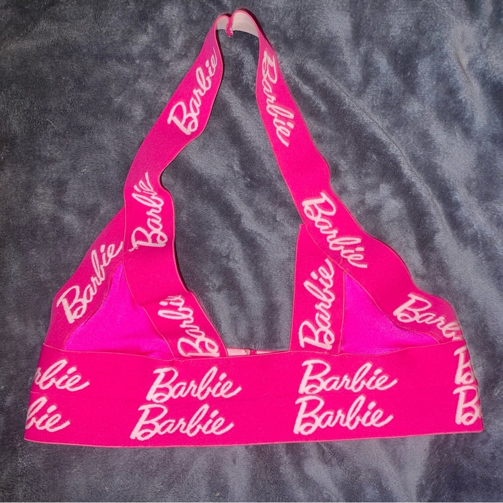 Pink Barbie Elastic Band Bra